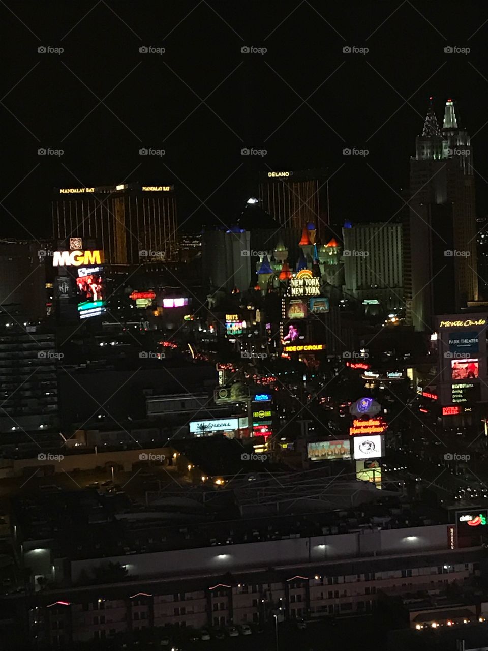 Vegas strip at night
