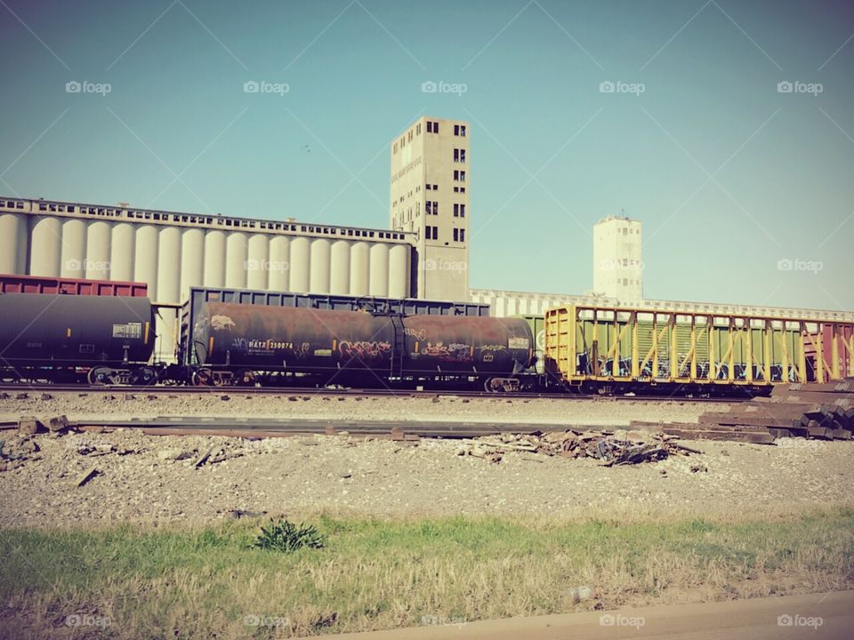Graffiti on the Tracks. Photos at the Train Yard