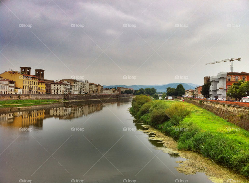 italy town river by barbo