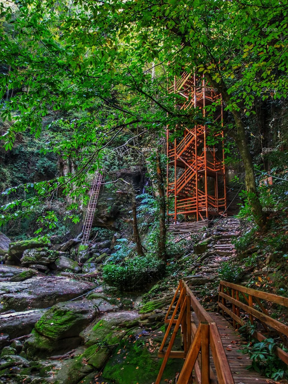 Harmankaya Şelalesi in Turkey, Autumn