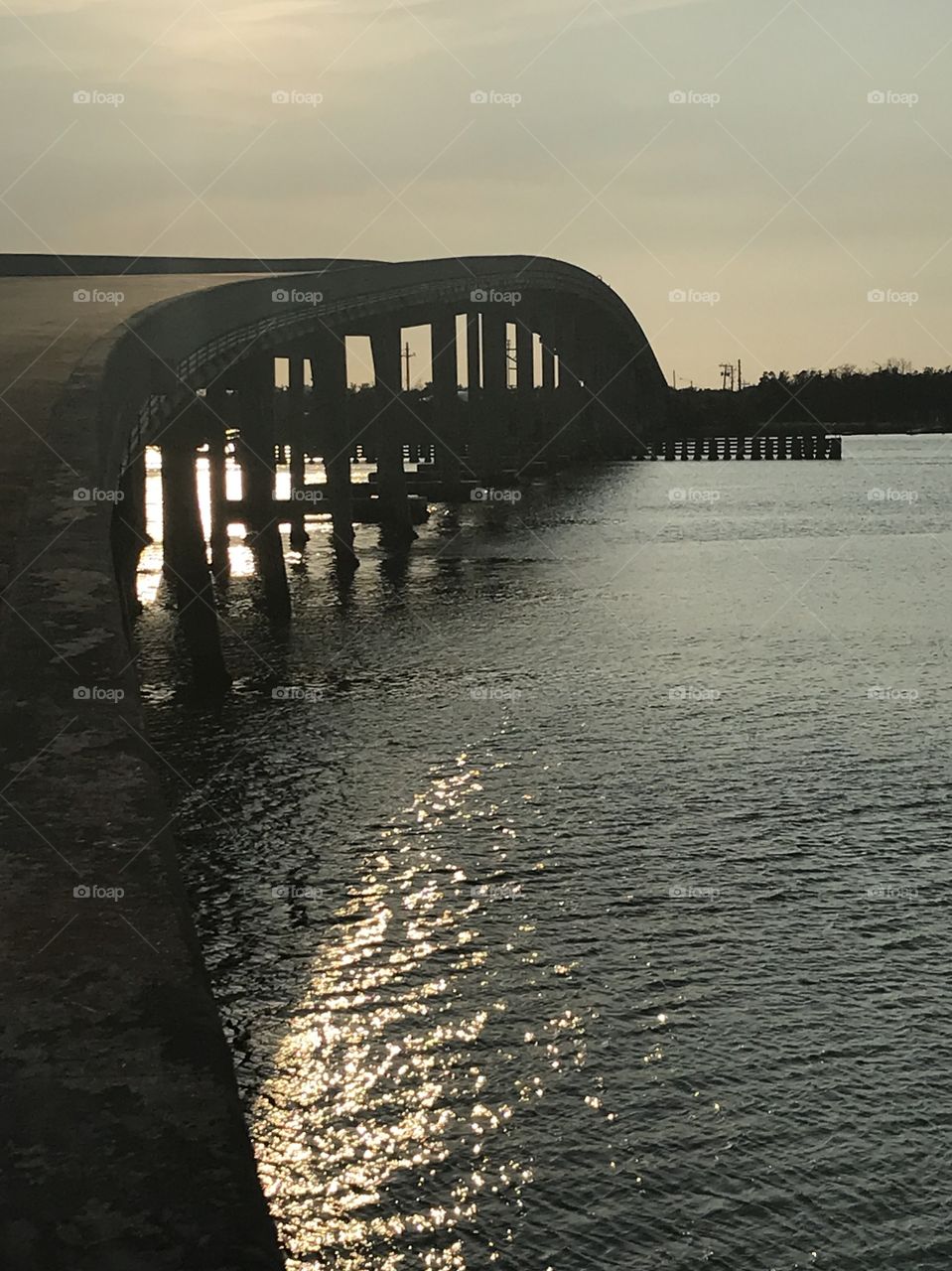 Bridge at sunset