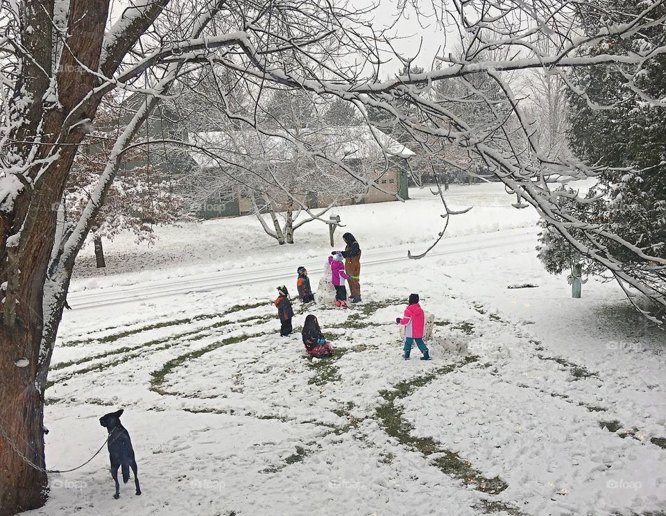 First snowman of the season