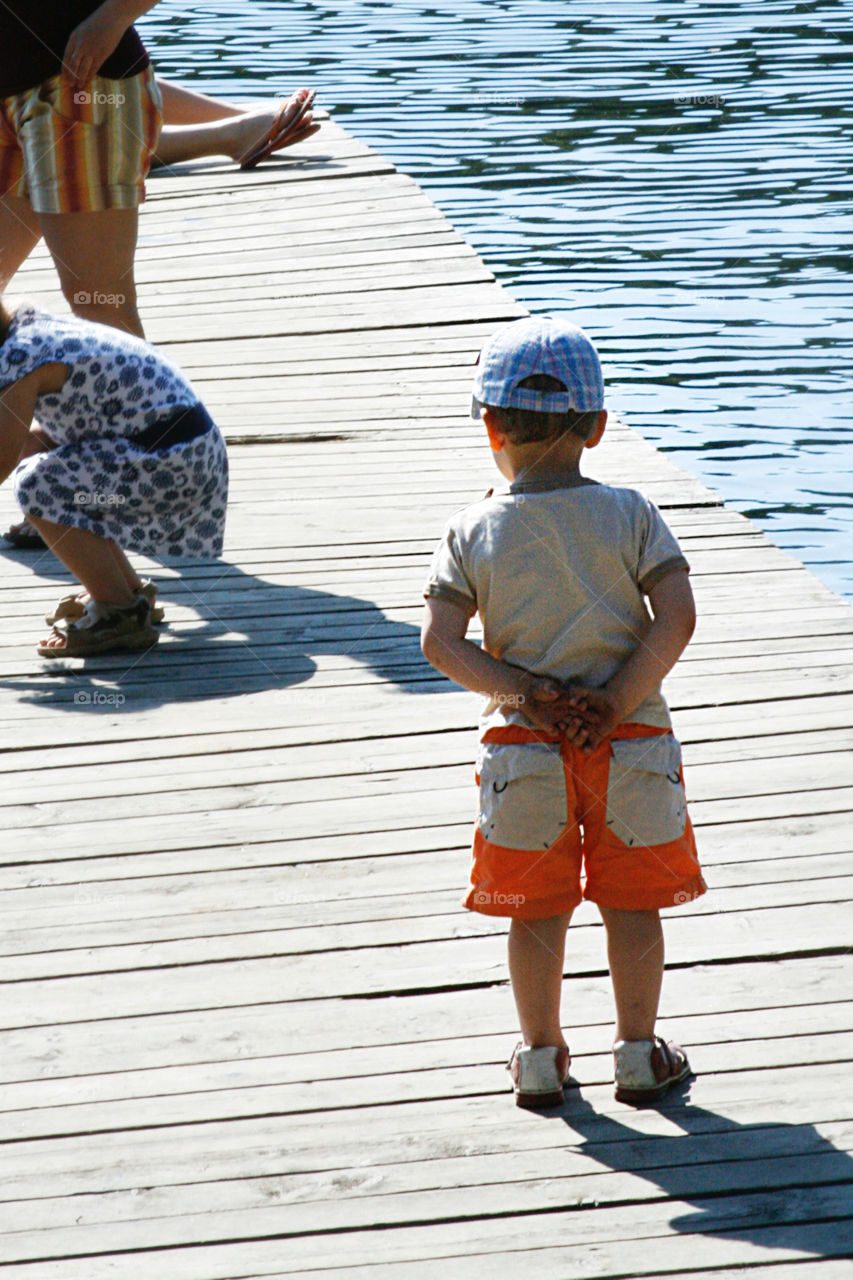 Boy on the lake 