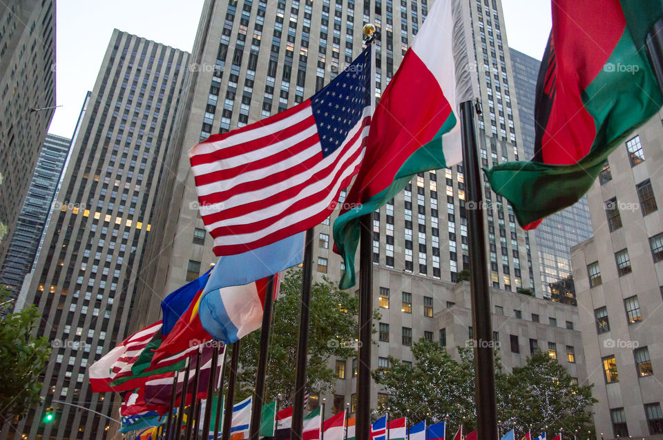 Rockefeller Center Flags