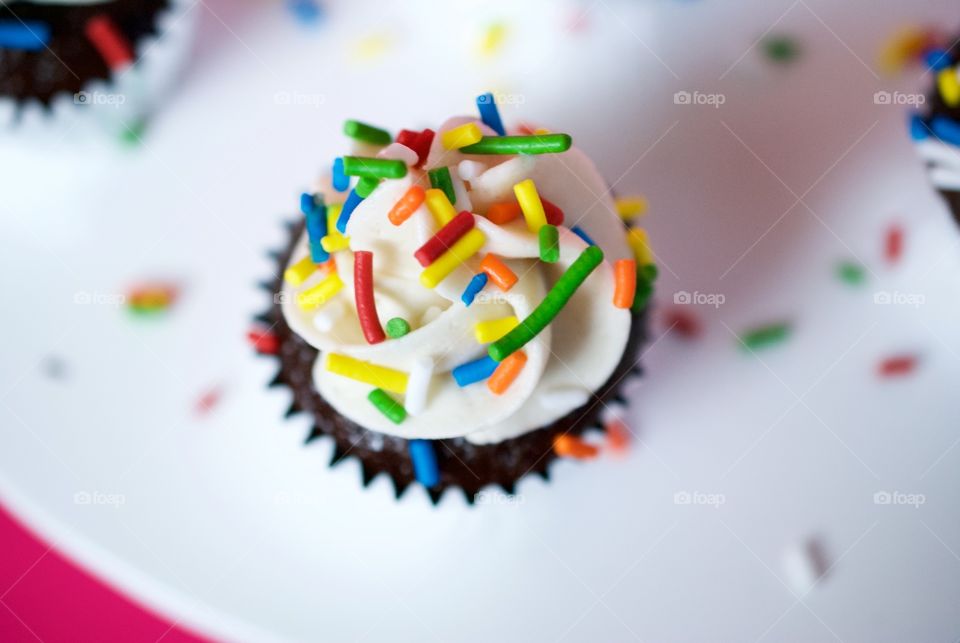 Sprinkled Cupcakes 