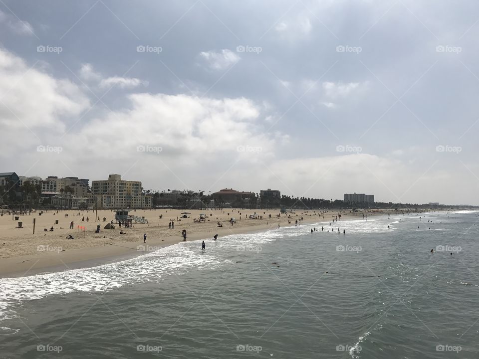 Beach from Santa Monica Pier