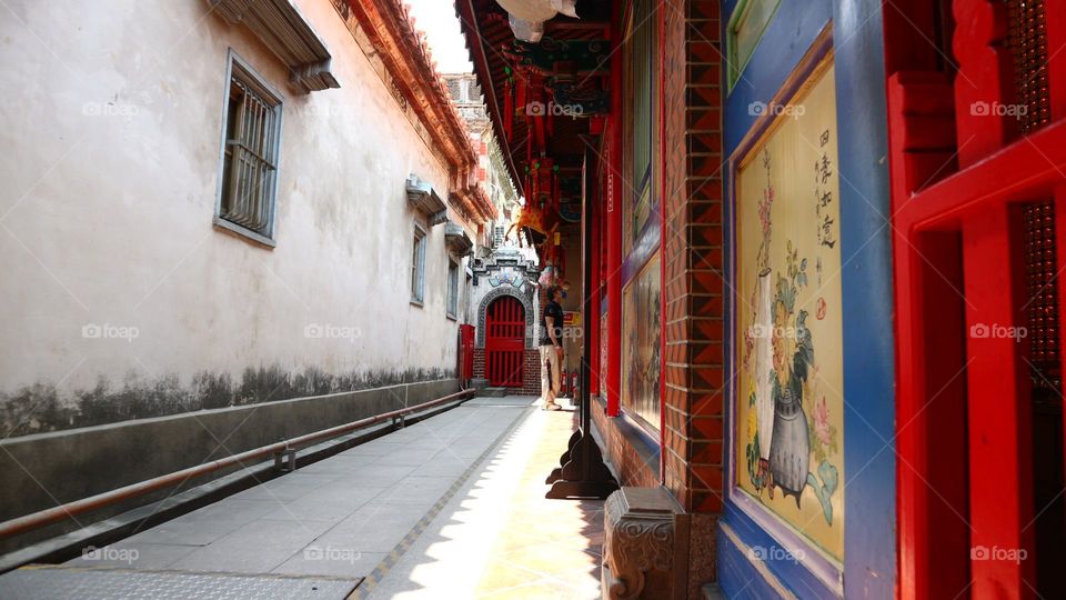 Old temple but clean walkway