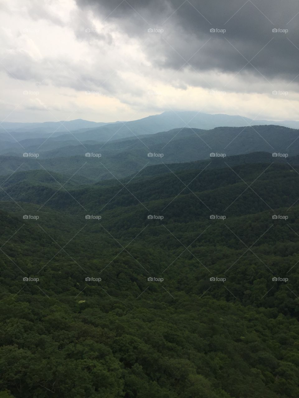 View of horizon from the Blowing Rock in North Carolina!