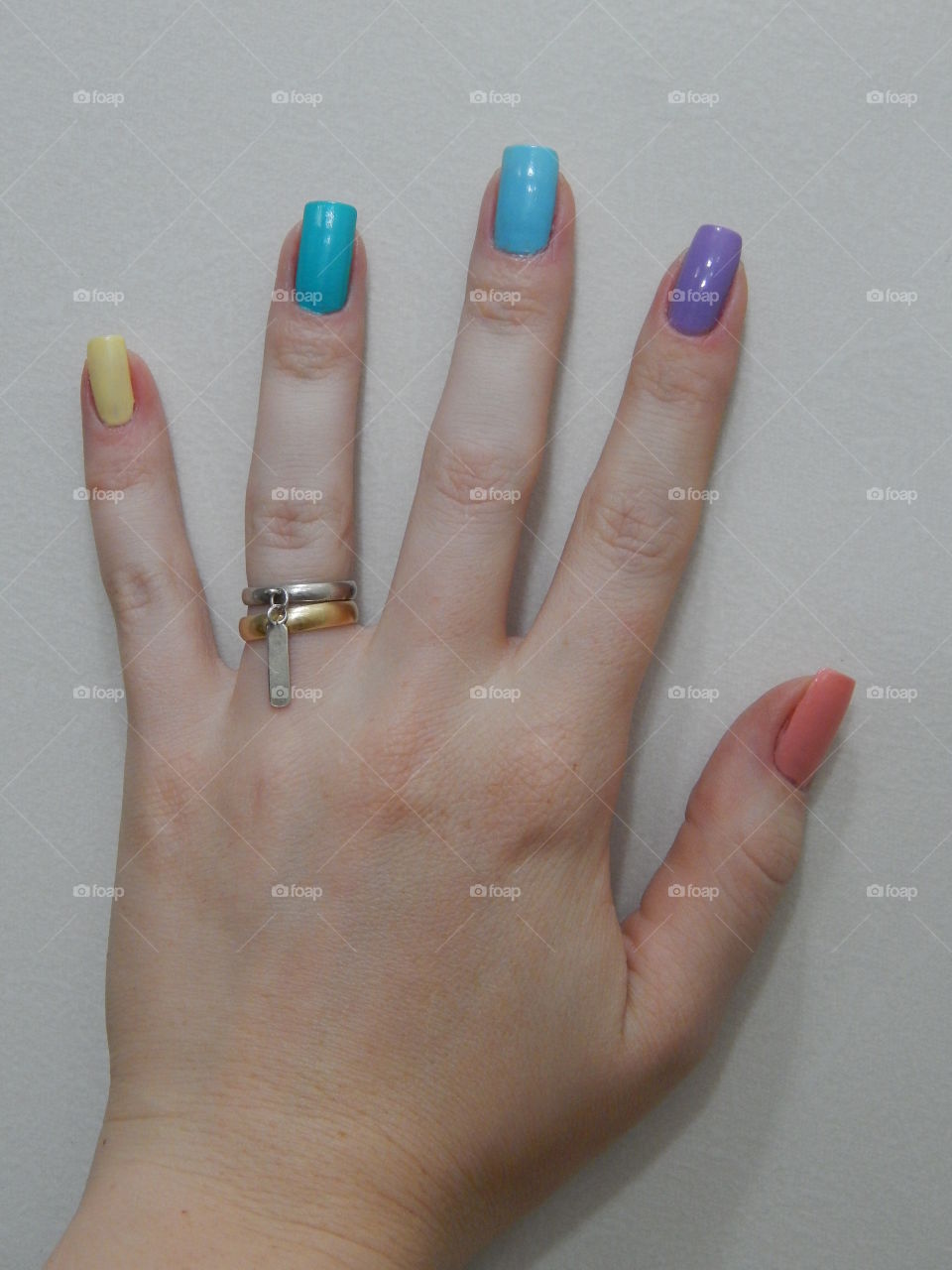 Colorful nail