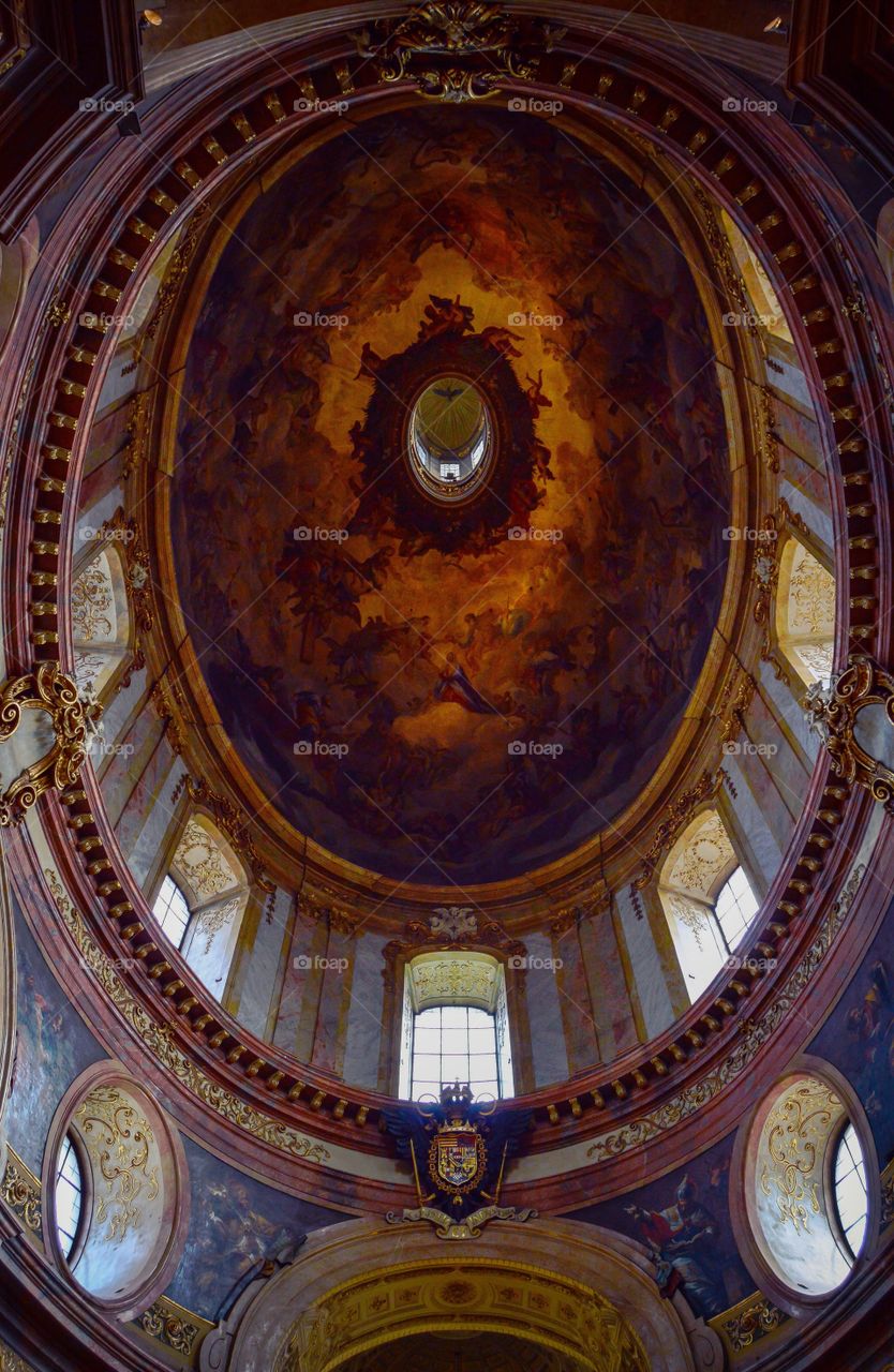 Cupula de la Iglesia de San Pedro, Peterskirche (Vienna - Austria)