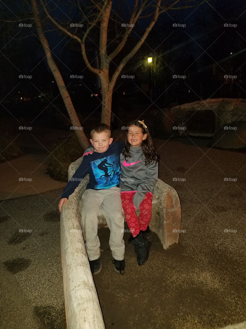 Cousins at park