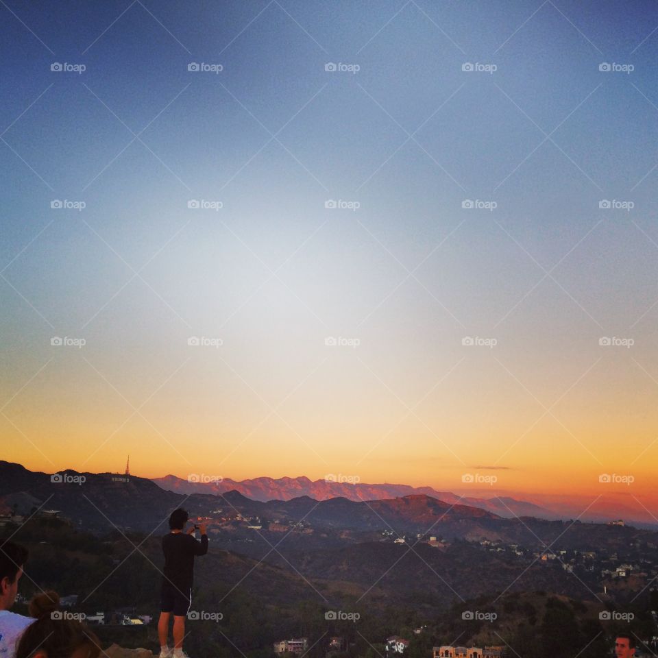 Runyon. Sunset in LA