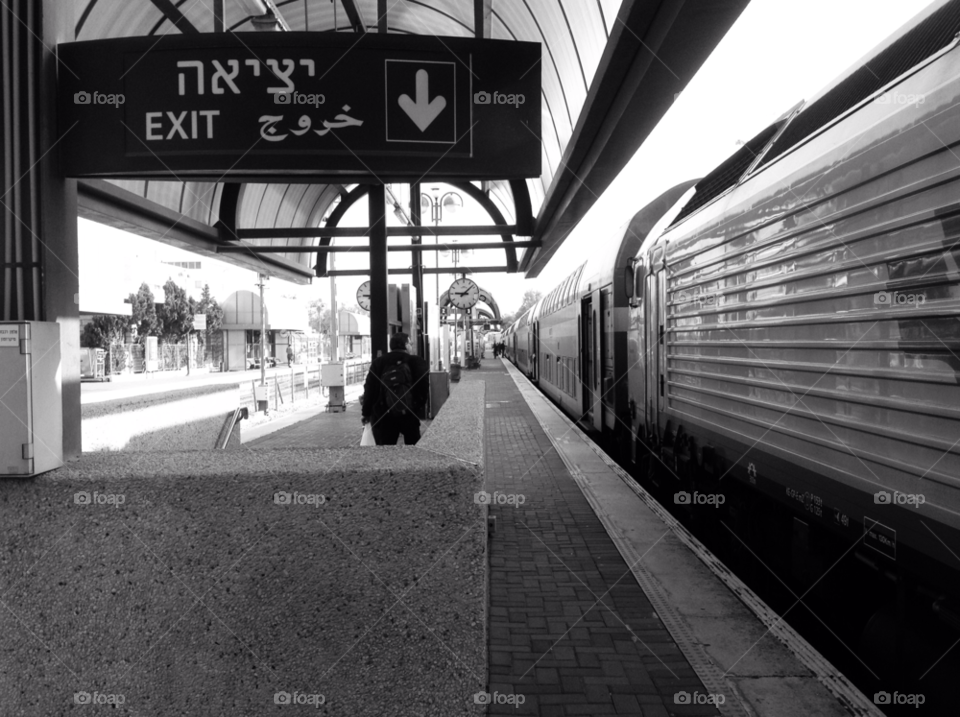 station railways rekhovot israel morning by stern