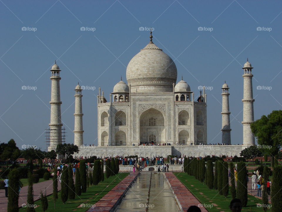 Eternal Symbol of Love sculpted in pure White Marble - The Taj Mahal - 4
