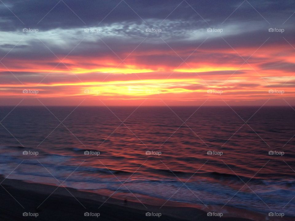 Sunrise over the Atlantic Ocean