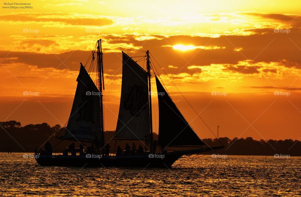 Sailboat at Sunset