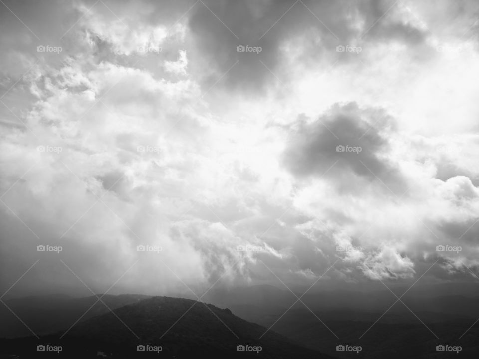 Cloudy Day from Atop Sugar Mountain  In Banner Elk, North Carolina, USA.

Alternate Title: Knocking on the Sky 5