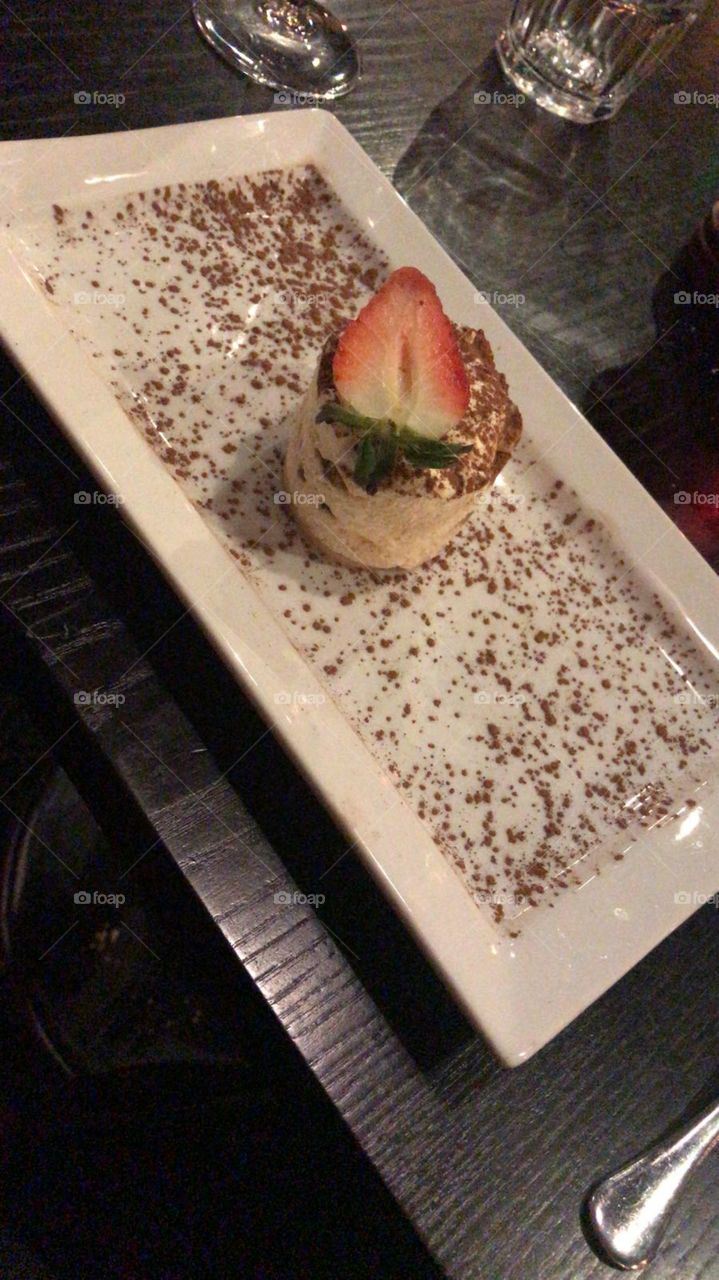 Tiramisu for dessert in England