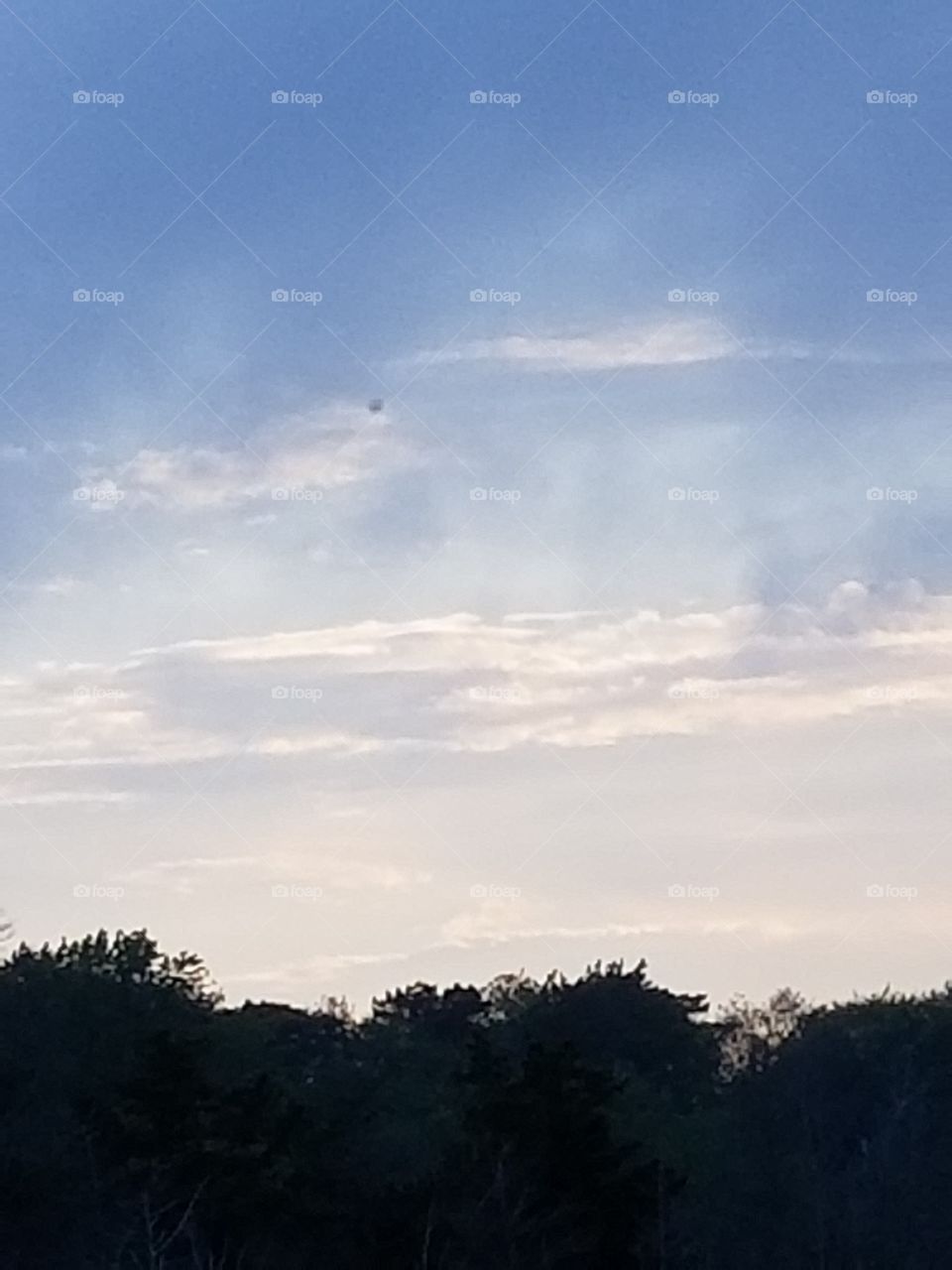 The clouds in the  Sky in New Jersey  at sunset.