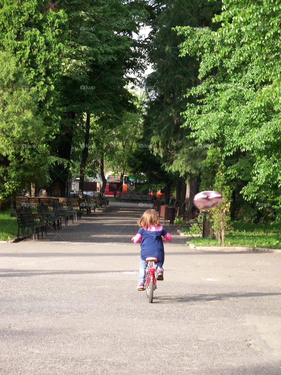 girl on a bike