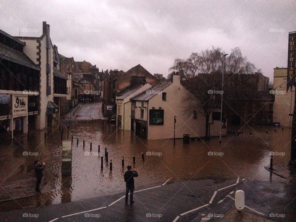 Flood in Lancaster, UK, Dec 2015