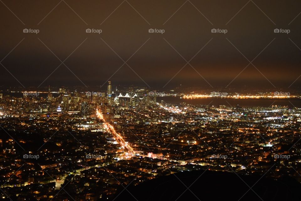 Night lights at Twin Peaks in San Francisco, CA is always a nice sight to look at and is even better with good company
