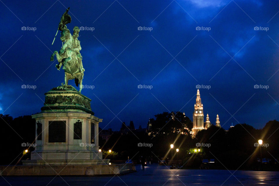 View of a city , vienna , austria