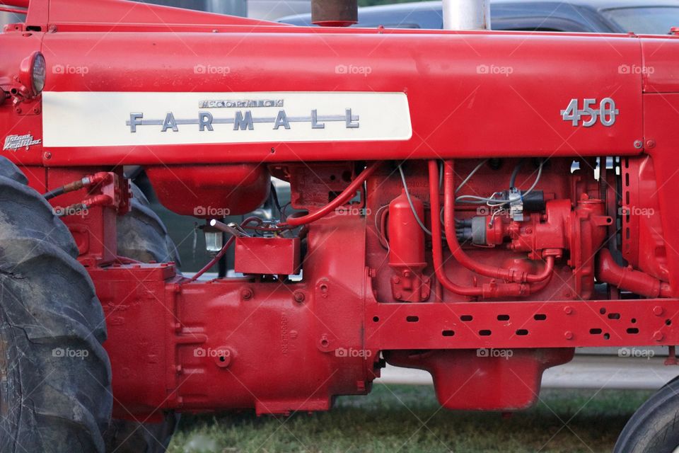 Antique tractor engine