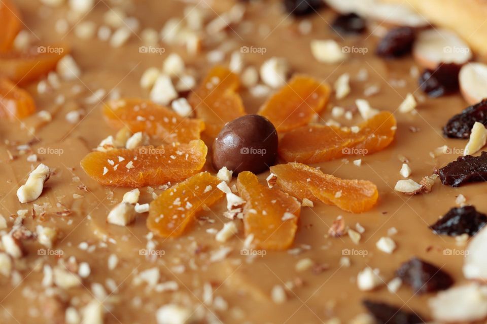 Mazurek Easter cake close up