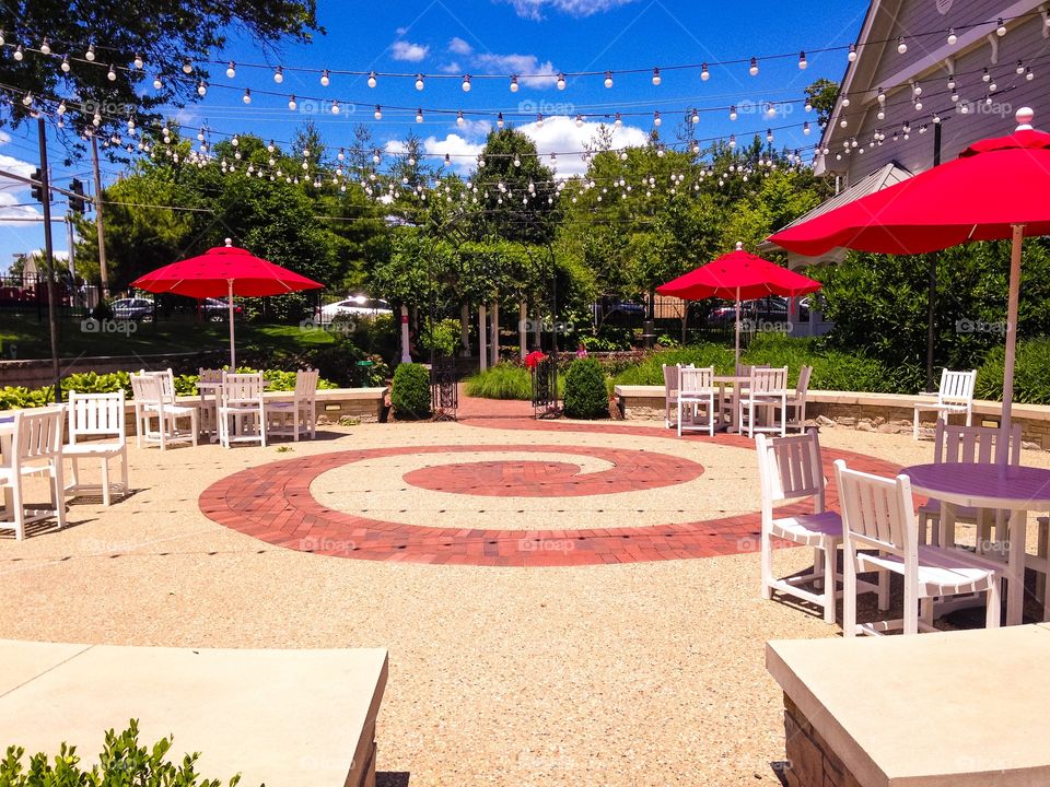 Garden area of the Magic House. 