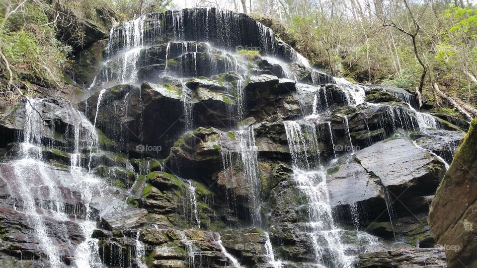 Yellow branch waterfall in South Carolina