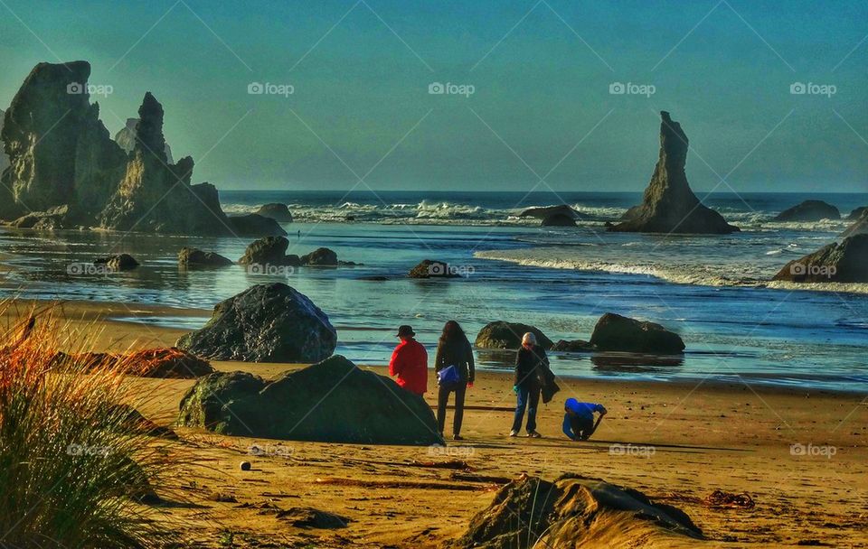 Oregon coast beach