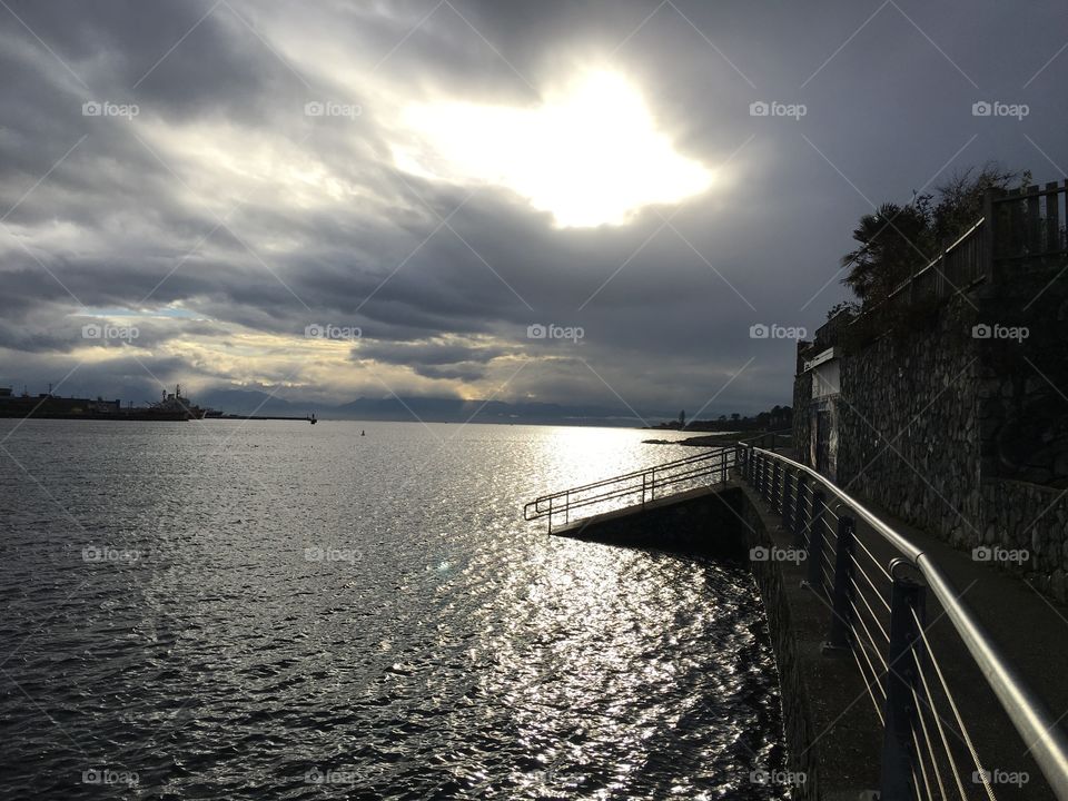 Clouds over the ocean