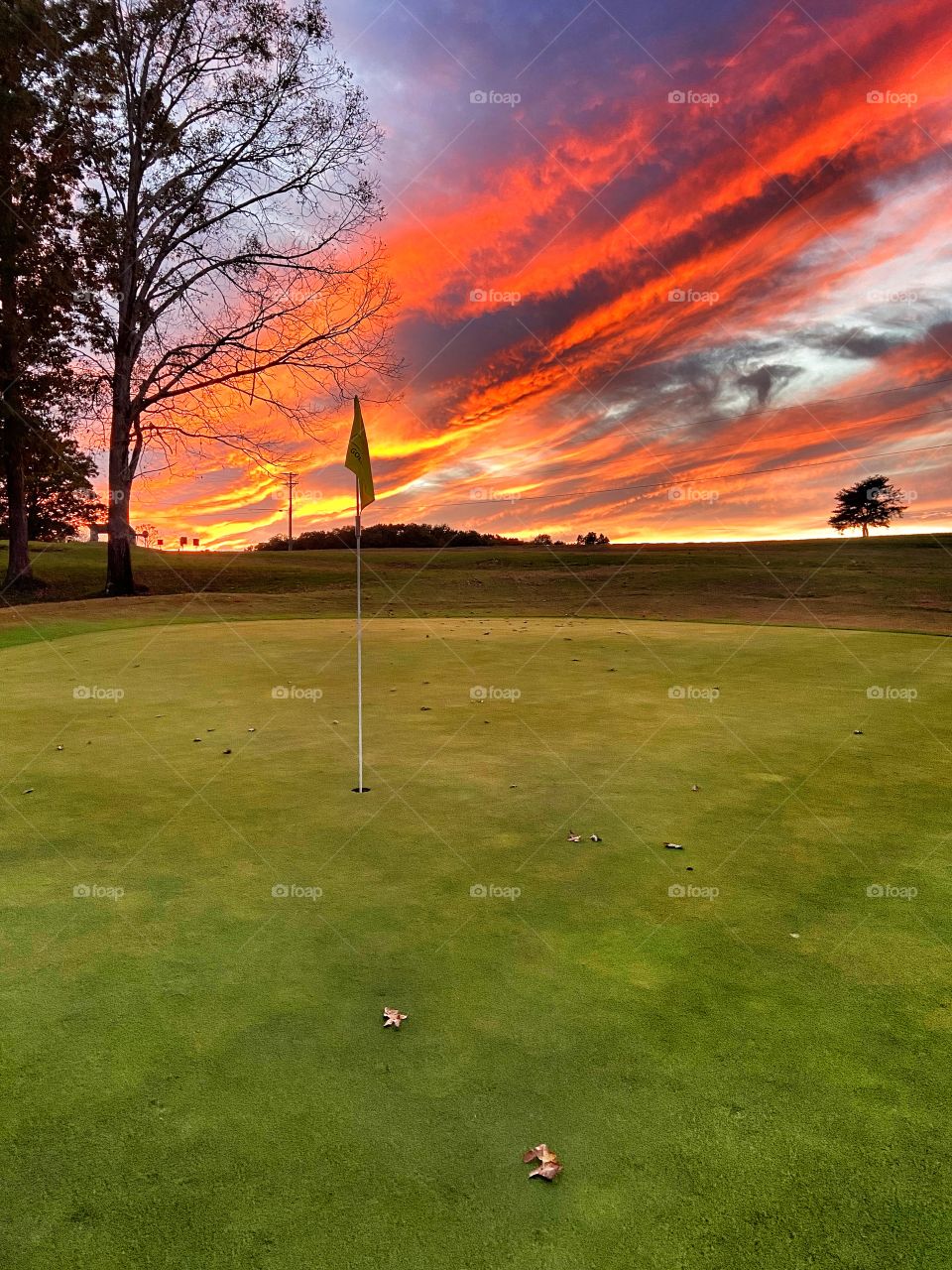 Hole in One as the Sun Sets