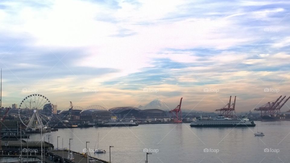 seattle waterfront. from Bell Street Pier