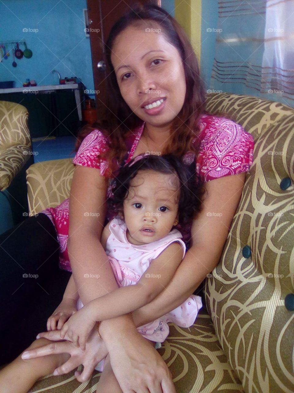 My very much loved Arlieth, with our daughter little baby Mary, relaxing at home.