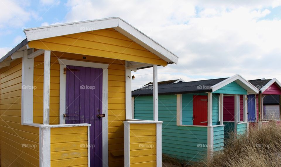 Beach huts in Skanör, Sweden