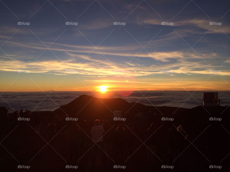 Sunset on Mauna Kea
