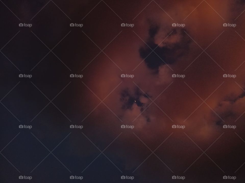 clouds and moon, i reduce the brightness in it