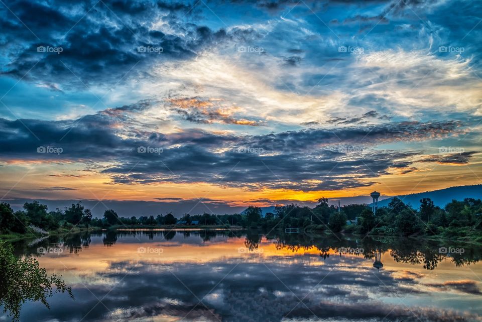 Beautiful morning scene in Lalu Sa Kaeo Province Thailand