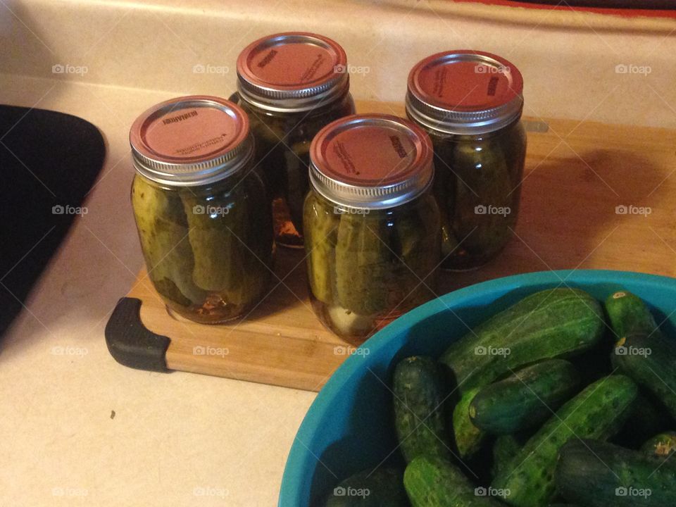 I made pickles !! Yum! 