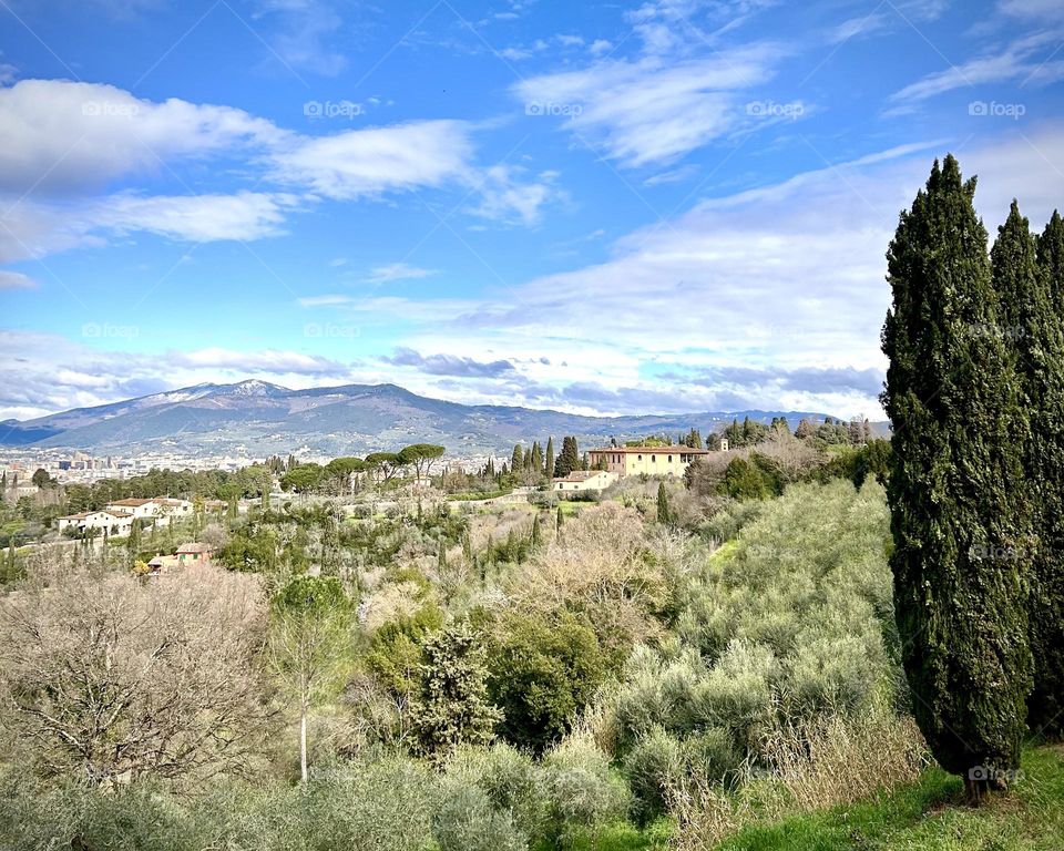 Italy , Florence countryside March 2023 . 