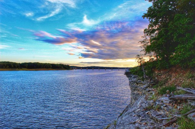 Evening on the lake. 