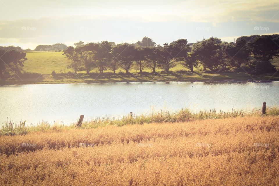 Landscape, Sunset, Water, Dawn, Lake
