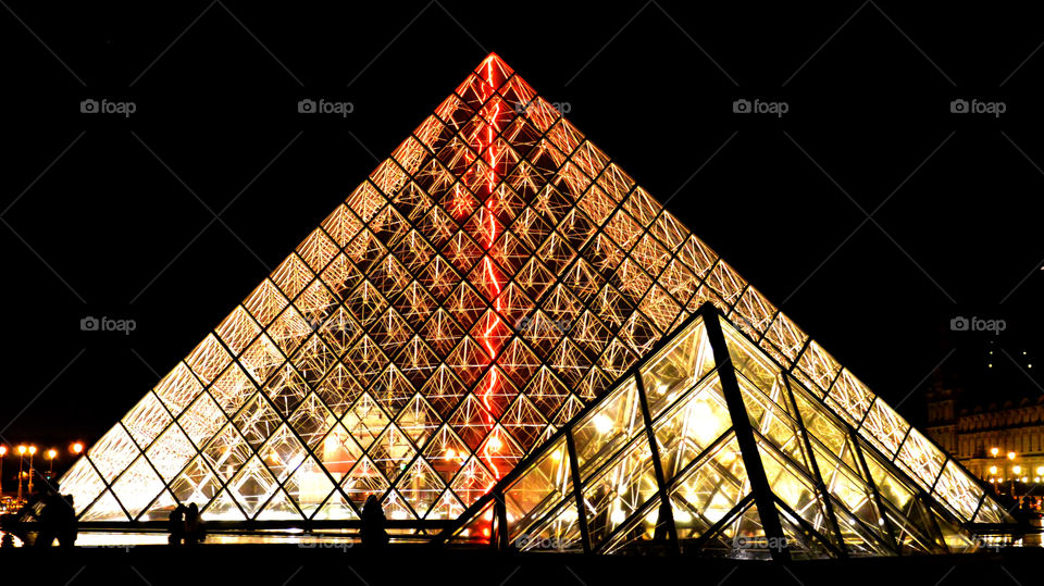 Louvre by night. Louvre by night