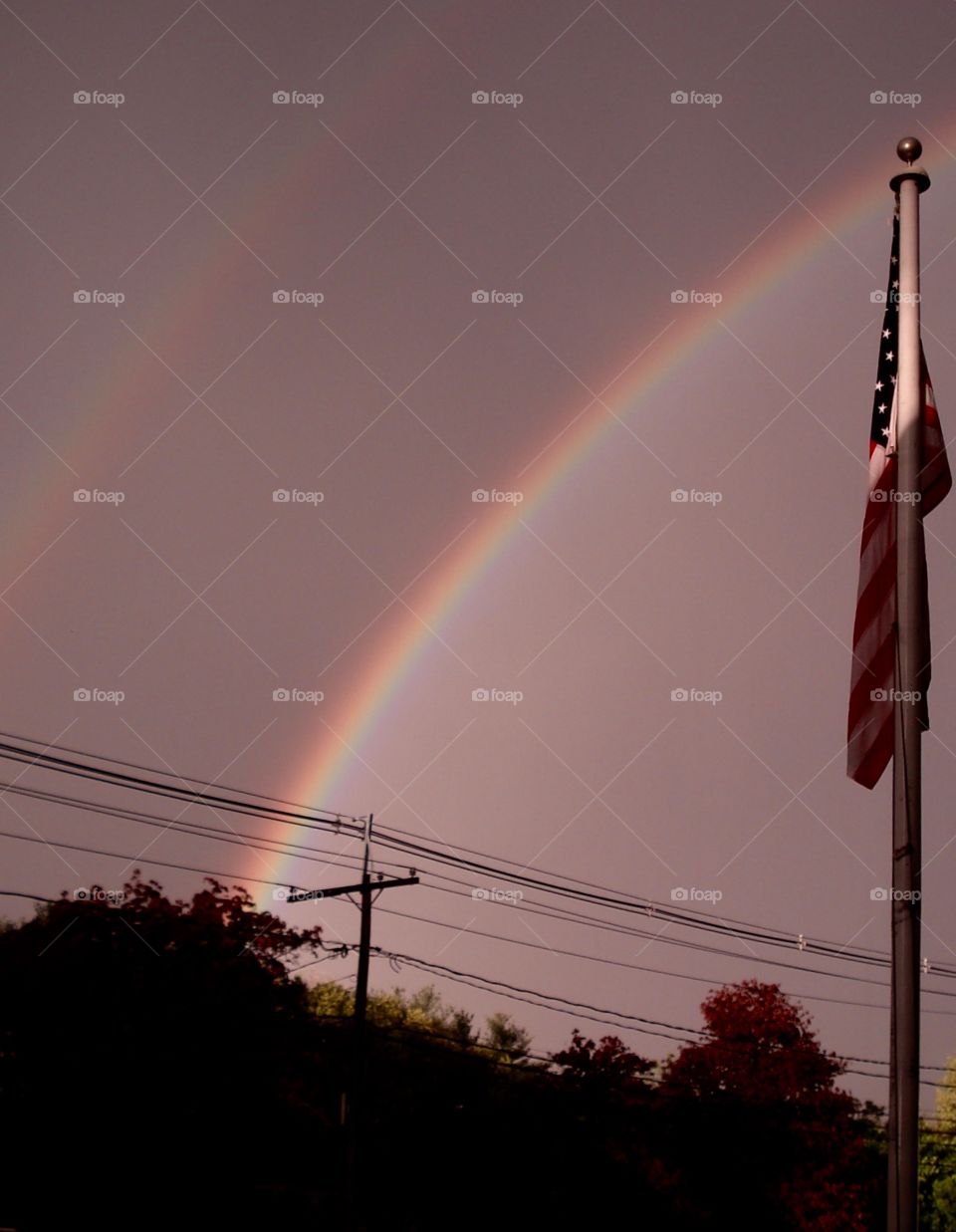 Only double rainbow I've seen, New England