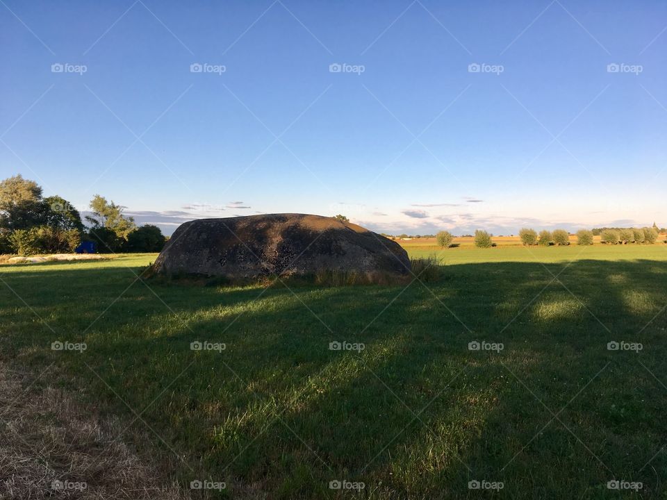 Very big stone. Local attraction 