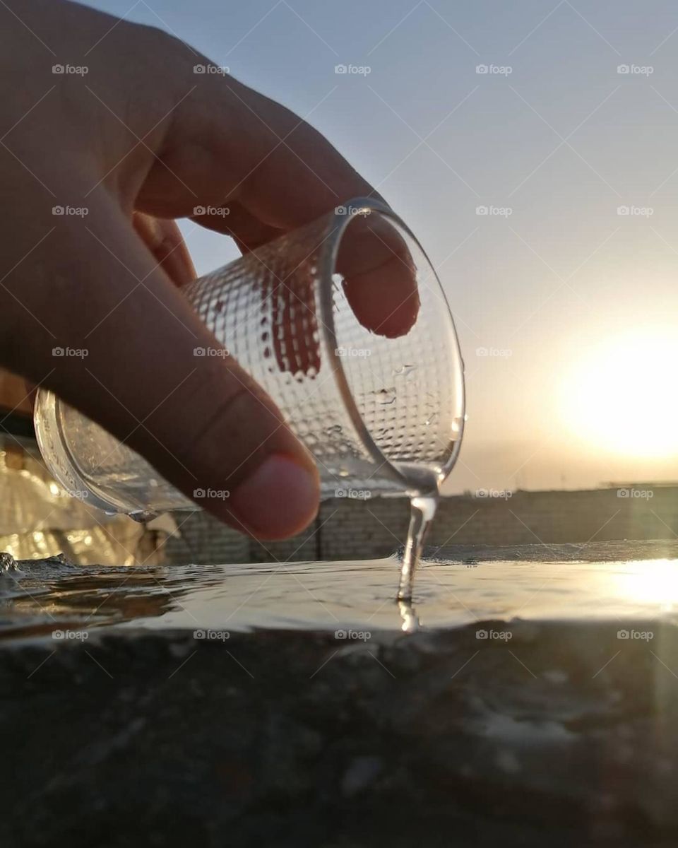 Cup water
