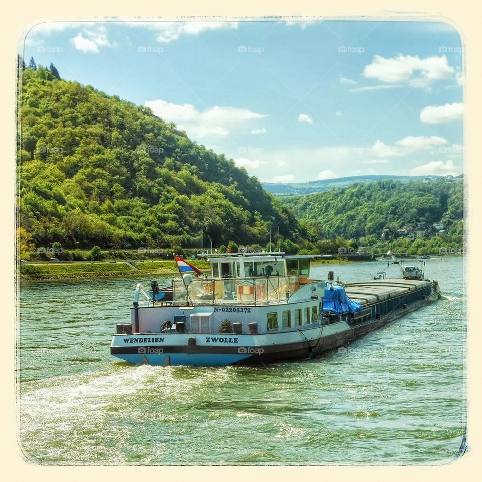 River Barge on the Rhine