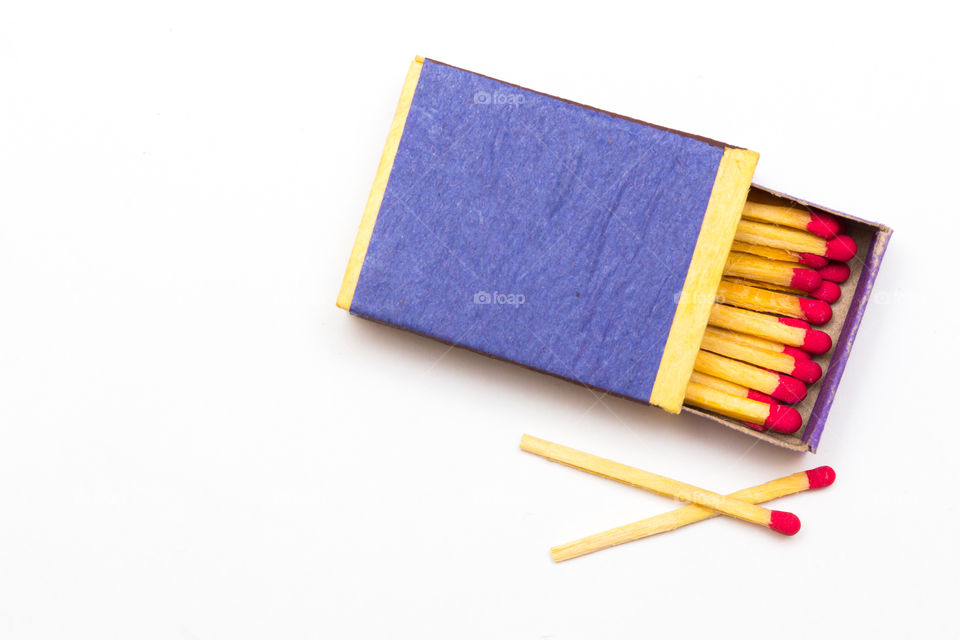 Matches in a box. Box of matches
